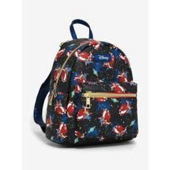 Loungefly Disney Stitch In Space All Over Print Mini Backpack Black Celestial main image 15